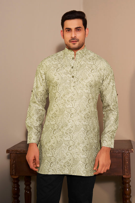 mandarin collar kurta men